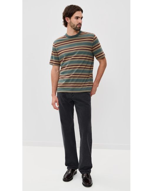 Paul Smith Green Striped Tee for men