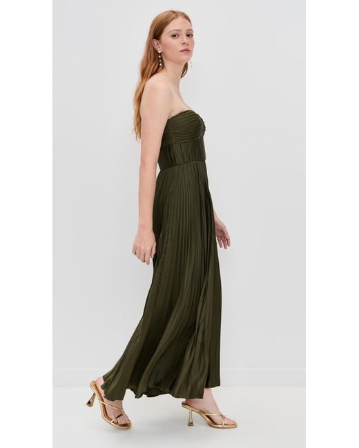 amur olive green dress Belle in Prom_African_Suit
