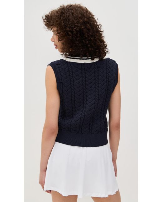 Beyond Yoga Black The Cable Knit Vest