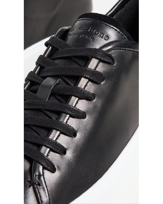 Rag & Bone Black Rb Plimsoll Sneakers for men