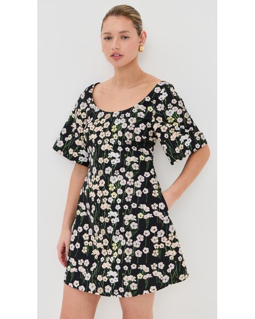 BERNADETTE Black Manou Short Dress