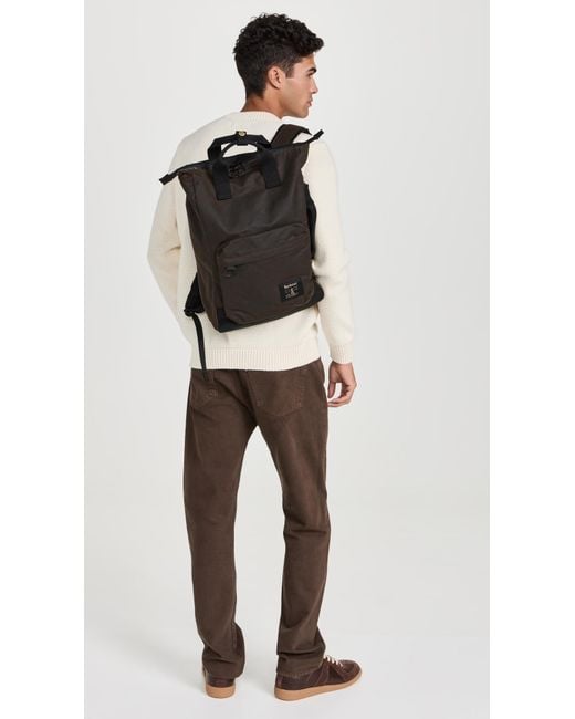 Barbour Field Wax Backpack in Black for Men Lyst