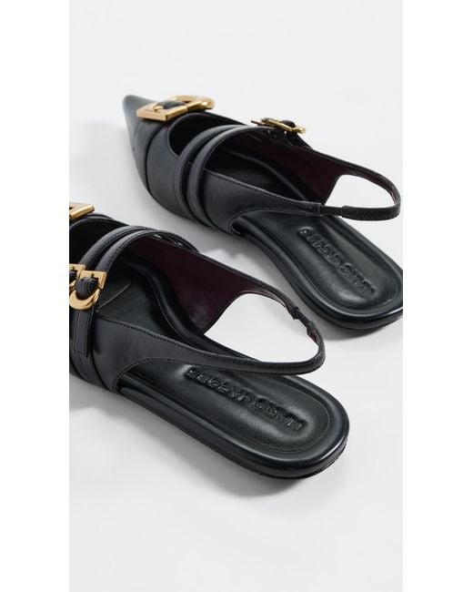 Marc Jacobs Black The Doll Shoe Slingback Flats