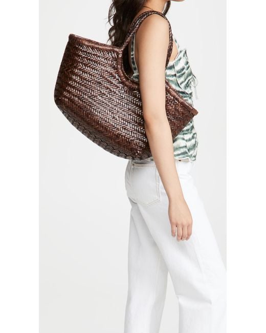 Dragon Diffusion Brown Nantucket Basket Bag