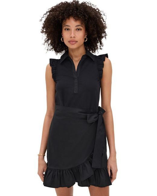 Cinq À Sept Black Collar Mahlia Dress