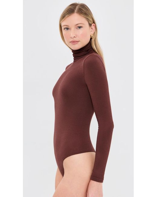 Wolford Purple Colorado Thong Bodysuit