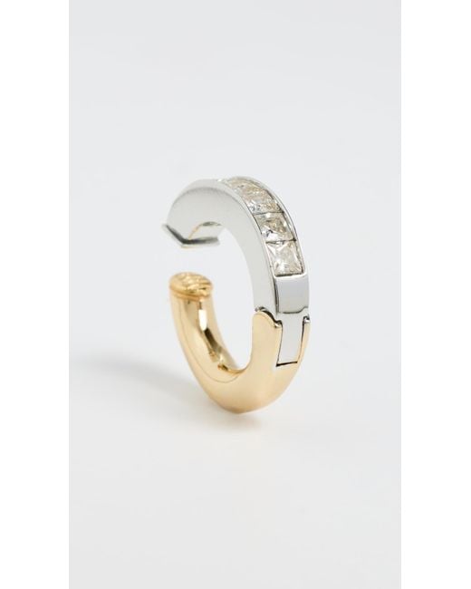 DEMARSON White Lola Ear Cuff