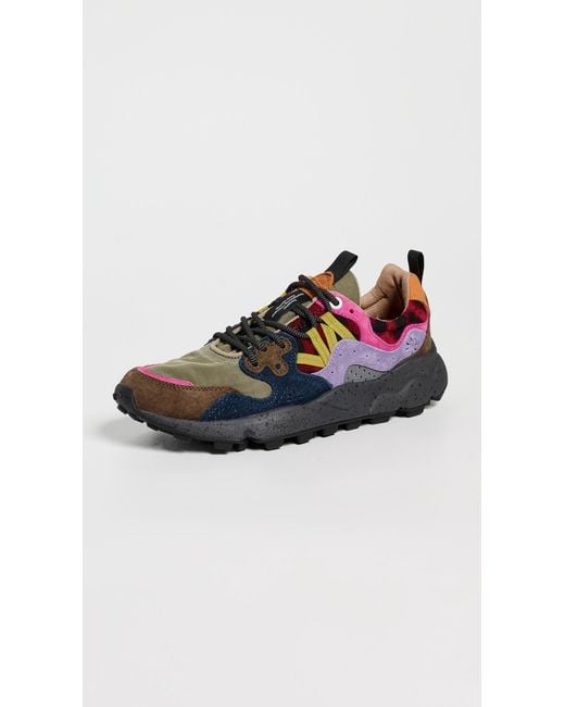 Flower Mountain Gray Yamano 3 Teddy Sneakers