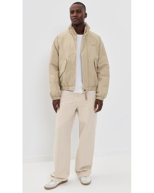 Lacoste Natural High Collar Bomber Jacket for men