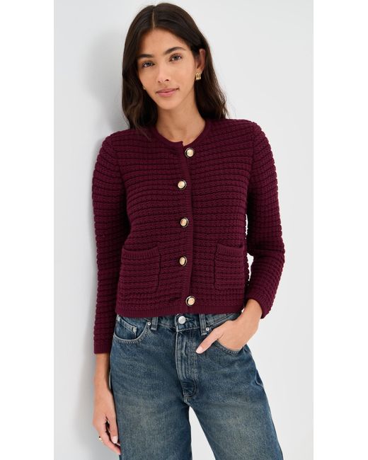 Ba&sh Red Gaspard Cardigan