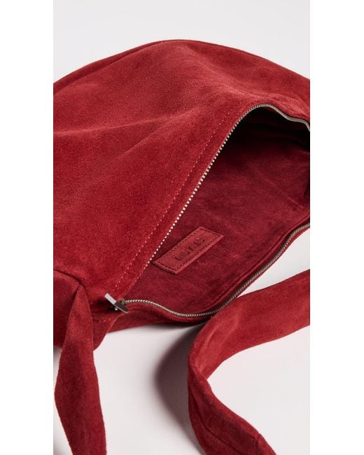 St. Agni Red Soft Crescent Bag
