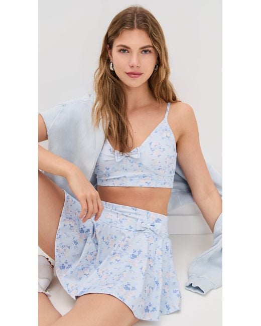LoveShackFancy Blue Ridgeson Bra Top