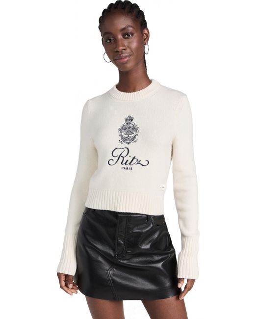 FRAME Black X Ritz Paris Cashmere Sweater