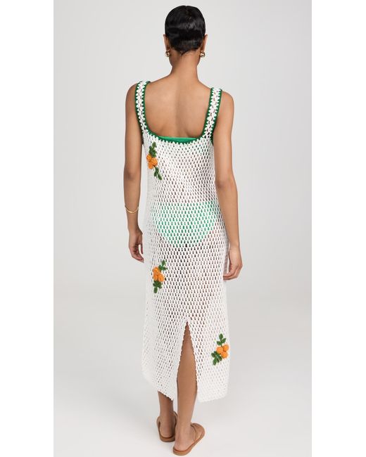 RHODE Multicolor Ava Dress Marigod Crochet