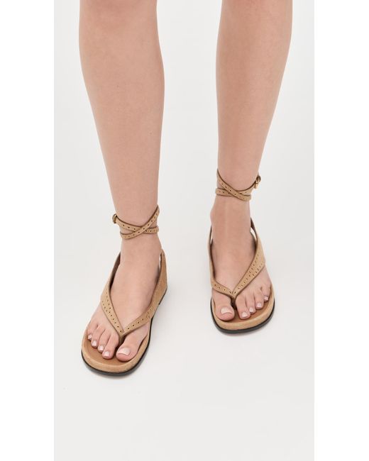Madewell Multicolor Millie Thong Lace Up Sandals