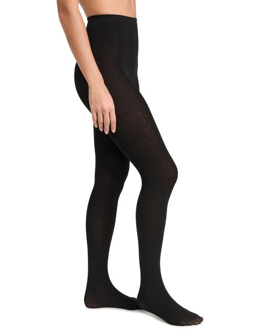 Stems Black Cotton Super Soft Tights