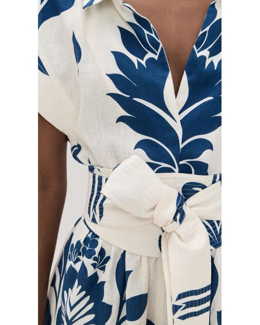 ANDRES OTALORA Blue Shareer Dress