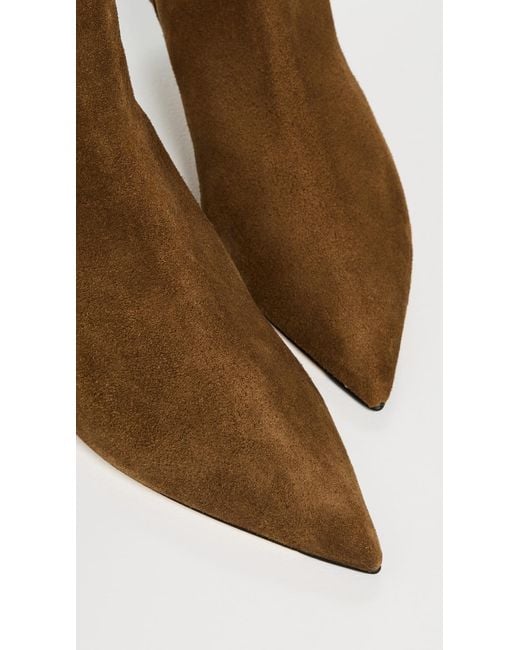 Aeyde Brown Sofie Cow Suede Leather Boots
