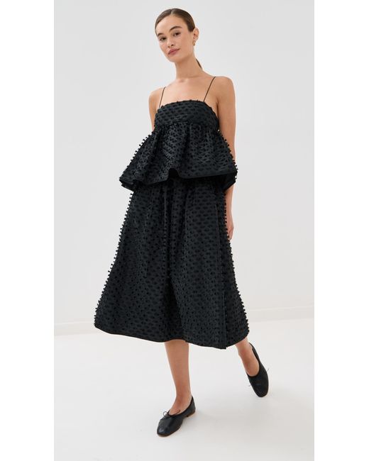 Cecilie Bahnsen Babette Top in Black | Lyst Canada