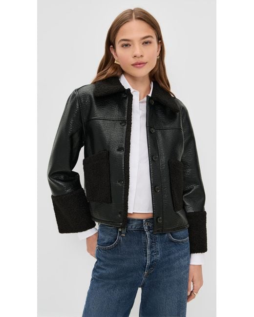 Rails Black Dria Faux Leather Jacket