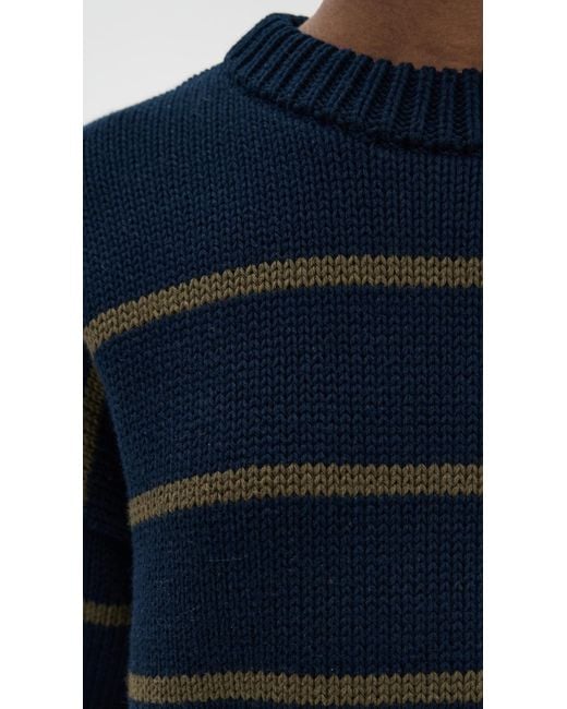 Jenni Kayne Blue Chloe Crewneck Sweater