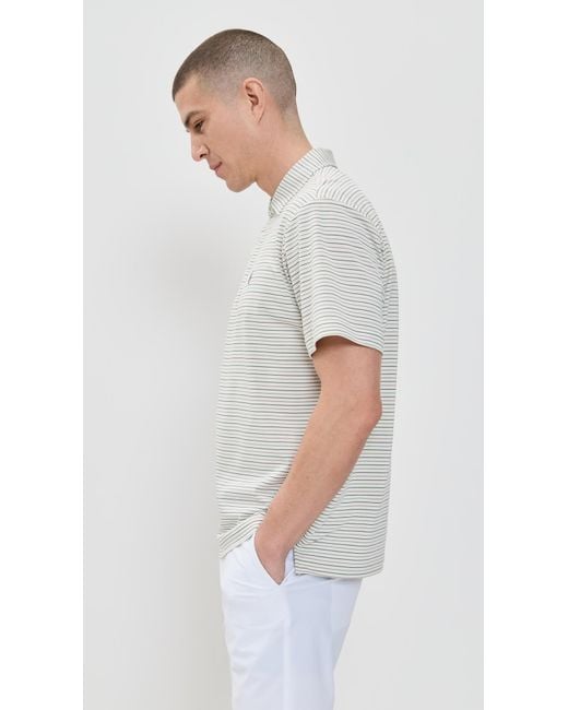 Quiet Golf White Teo Polo for men