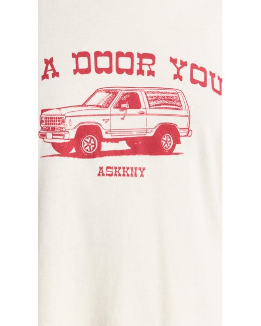 ASKK NY Red Printed Classic Tee