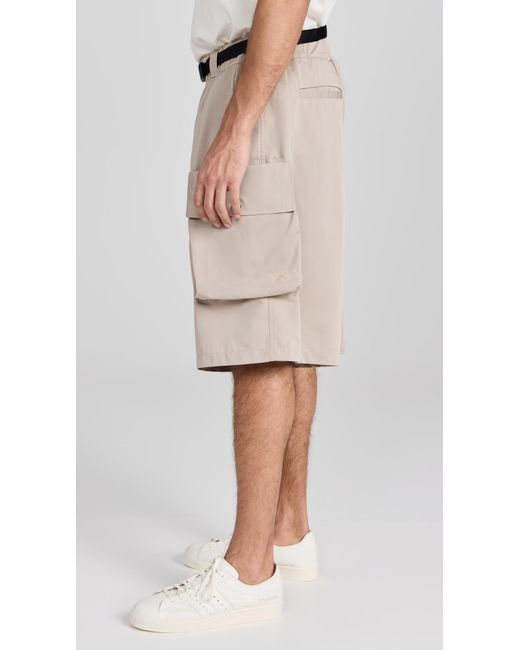 Y-3 Natural Twill Shorts for men