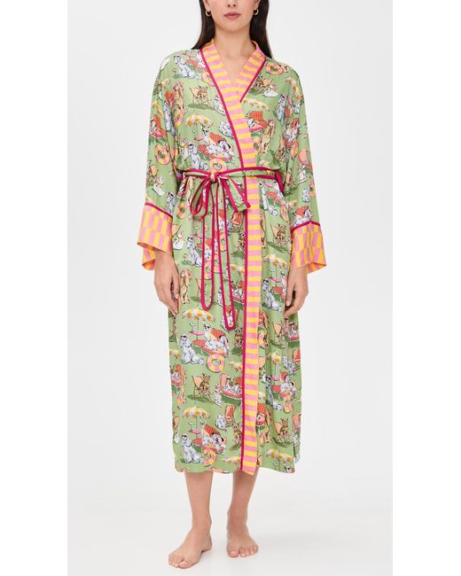 Printfresh Multicolor Eco Satin Robe