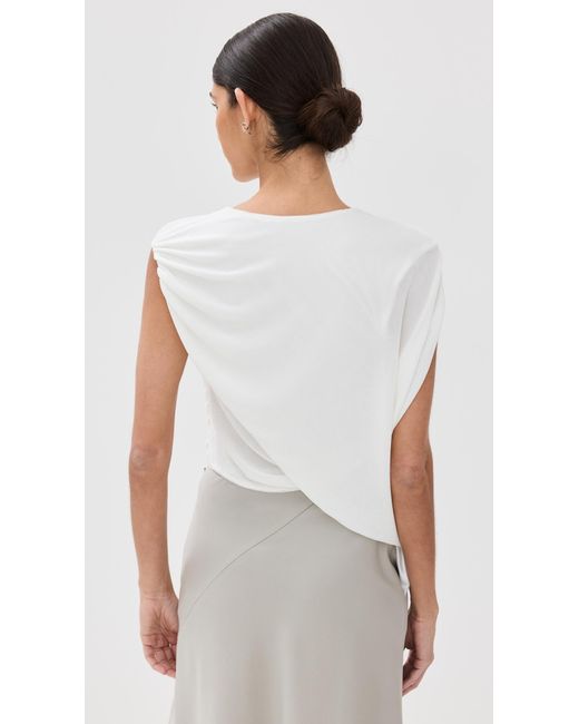 Anna October White Forence Draped Top