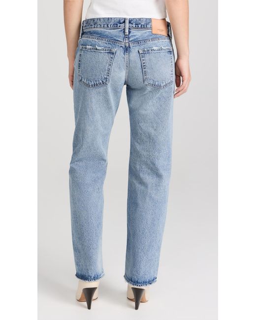 Moussy Blue Joelton Straight Low Jeans