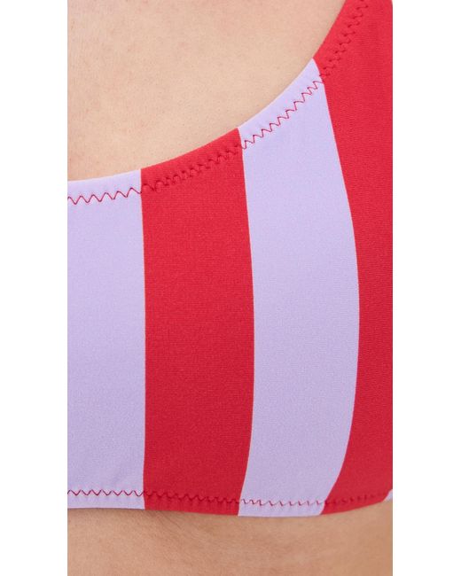 Solid & Striped Pink The Elle Bikini Top