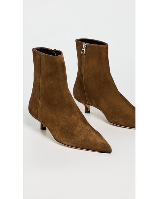 Aeyde Brown Sofie Cow Suede Leather Boots