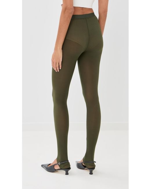 Wardrobe NYC Green Wardrobe. Nyc Sheer Stirrup Leggings