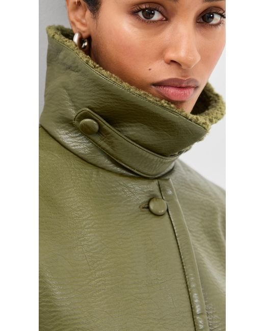 Baum und Pferdgarten Green Birdie Faux Leather Jacket