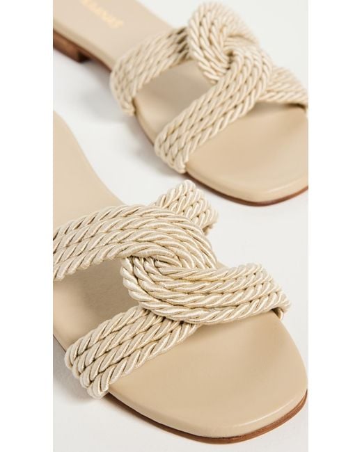 Kaanas White Olas Corded Infinity Sandals
