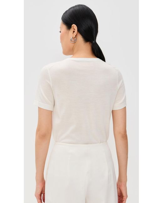 Theory White Basic Tee