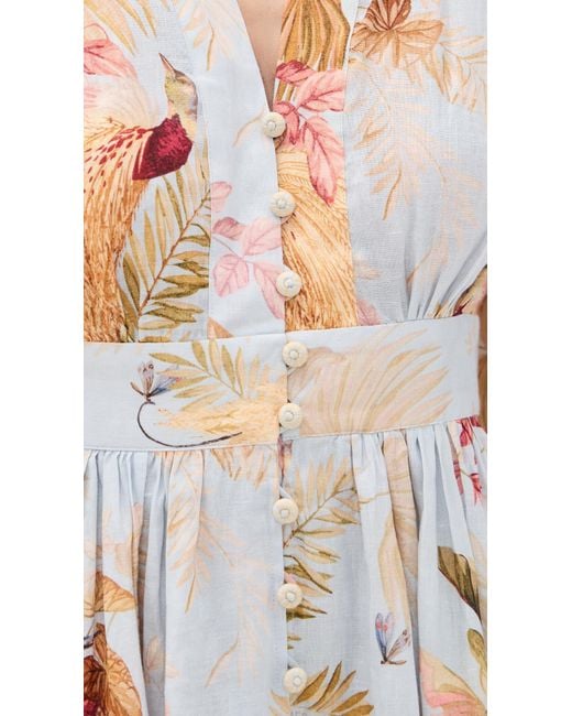 Zimmermann Ascension Plunge Mini Dress | Lyst Canada