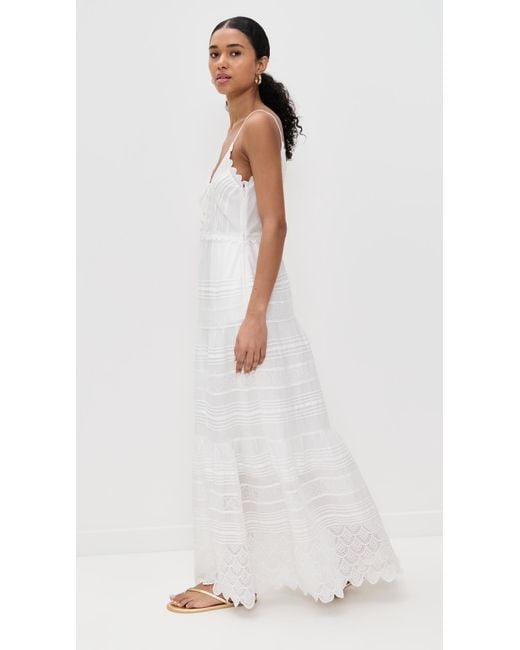 LoveShackFancy White Terria Dress