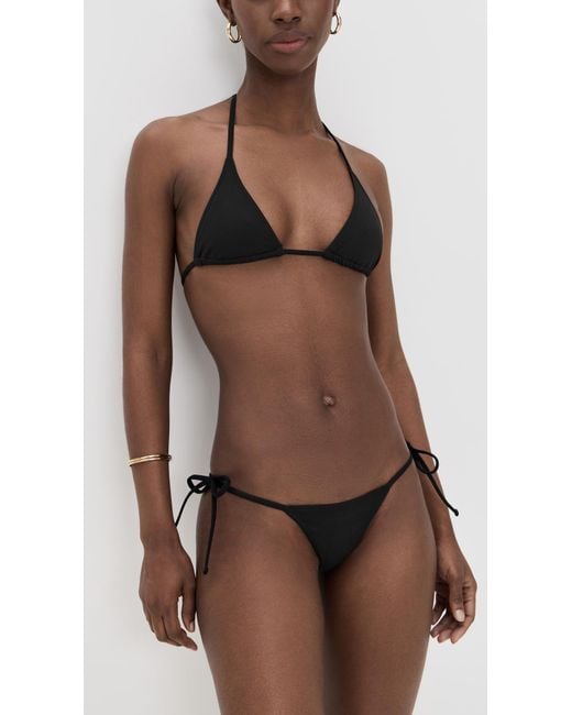 ÉTERNE Black Isla Triangle Bikini Top