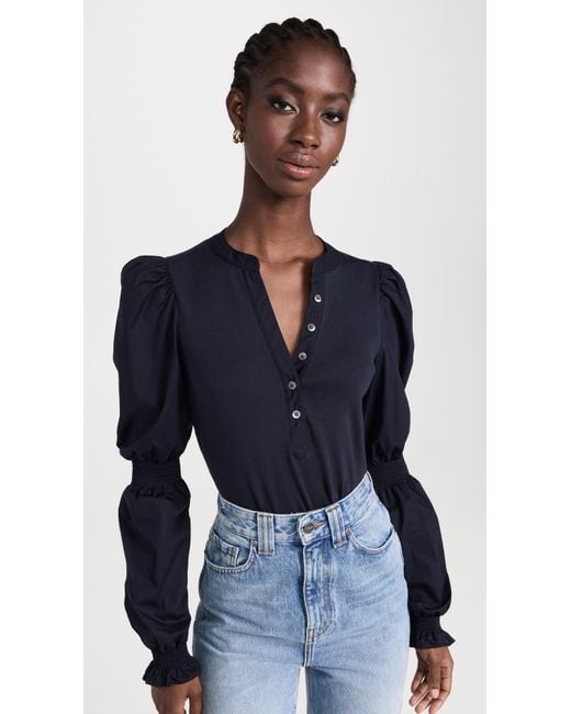Veronica Beard Blue Effy Top