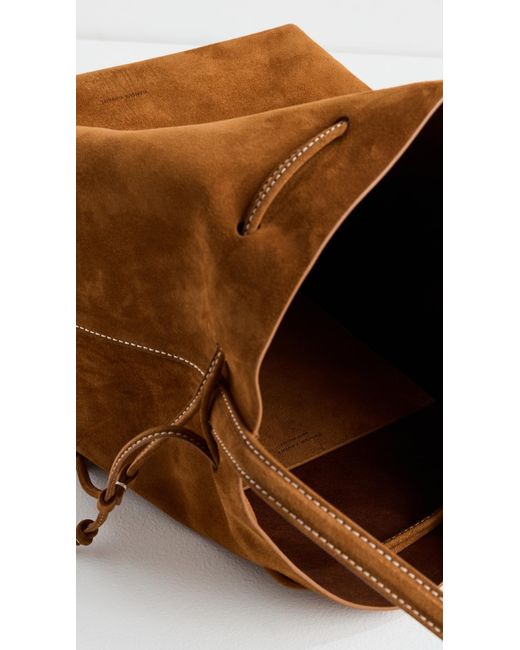 Mansur Gavriel Brown Drawstring Cabas Bag
