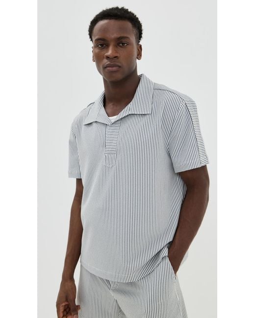 Jonathan Simkhai Black Hutton Popover Tee for men