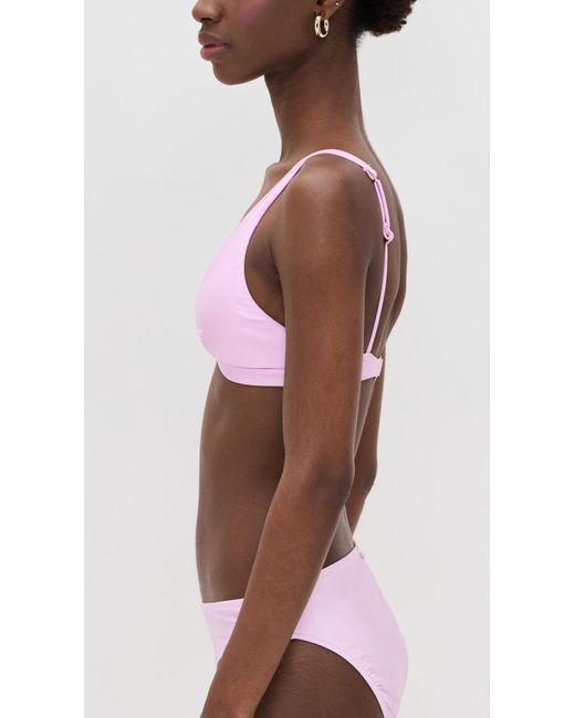 L'Agence Purple Lexie Shimmer Bra Top