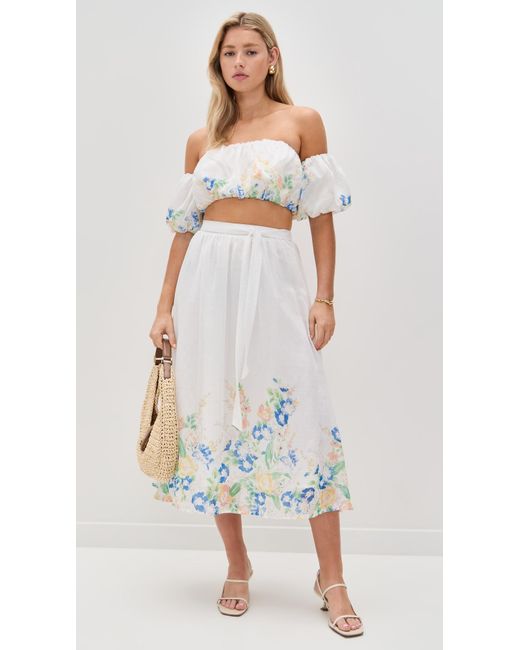 En Saison White Julia Top