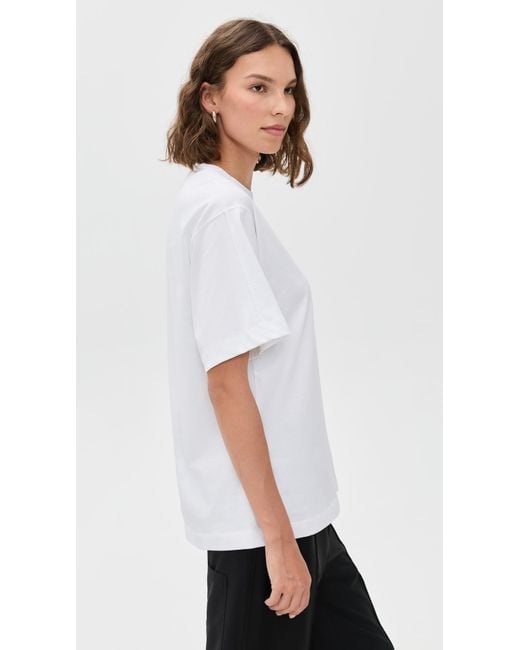 House of Dagmar White Oversized Cotton Tee