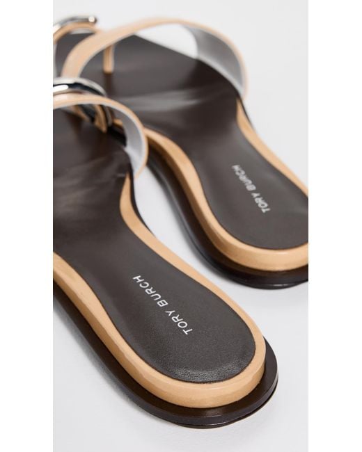 Tory Burch Black Pierced Slides
