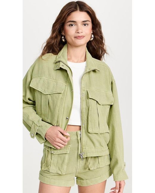 Blank NYC Green Light Utility Jacket Lyst
