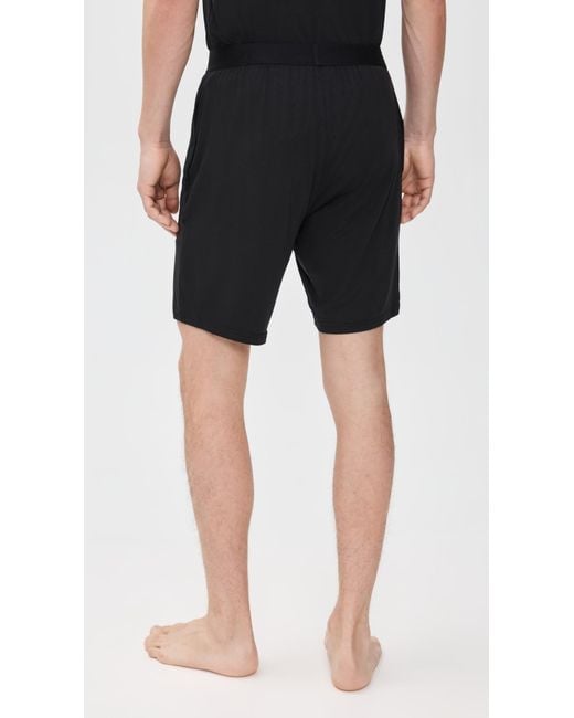 Calvin Klein Black Ultra Soft Modal Sleep Shorts for men