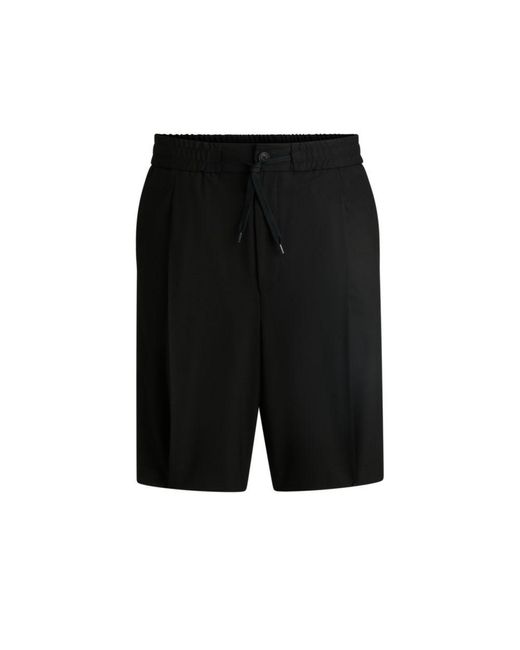 HUGO Black Modern-Fit Shorts for men